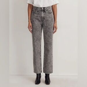 NWT Madewell The Perfect Vintage Straight Jeans in Acid Wash